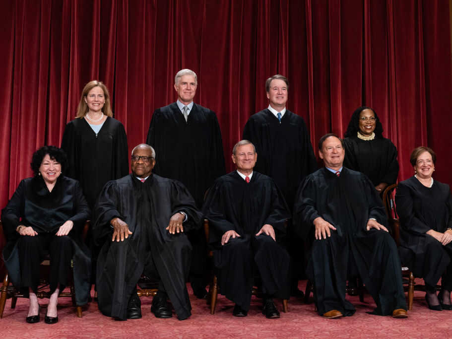 Group Photograph Of U.S. Supreme Court Justices